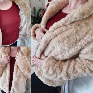 Abercrombie & Fitch Faux Fur Jacket